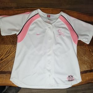 Pink cards button up